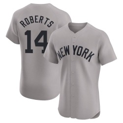 Brian Roberts New York Yankees Men's Elite Road Jersey - Gray