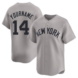 Brian Roberts New York Yankees Men's Limited Away Jersey - Gray