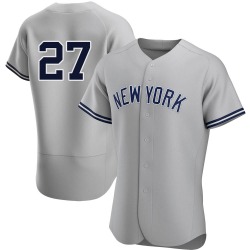 Giancarlo Stanton New York Yankees Men's Authentic Road Jersey - Gray