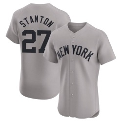 Giancarlo Stanton New York Yankees Men's Elite Road Jersey - Gray