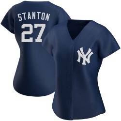 Giancarlo Stanton New York Yankees Women's Authentic Alternate Team Jersey - Navy