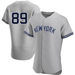 Jasson Dominguez New York Yankees Men's Authentic Road Jersey - Gray