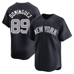 Jasson Dominguez New York Yankees Men's Limited Alternate Jersey - Navy