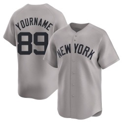 Jasson Dominguez New York Yankees Men's Limited Away Jersey - Gray