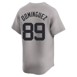 Jasson Dominguez New York Yankees Men's Limited Away Jersey - Gray