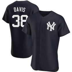 J.D. Davis New York Yankees Men's Authentic Alternate Jersey - Navy